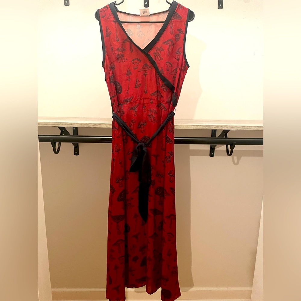 Red Mushrooms Dress Size Large